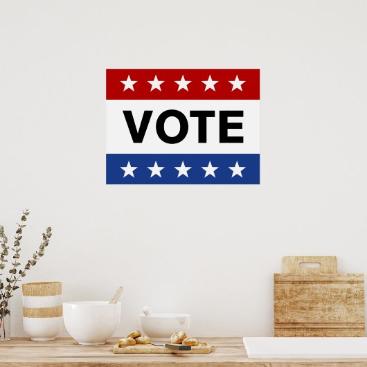 Abstimmung am Wahltag Poster (Küche)