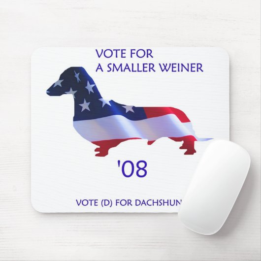 ABSTIMMUNG Amerikaner-Dackel Mousepad (Mit Mouse)