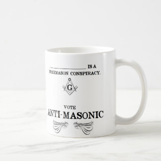 Abstimmung Anti-Freimaurer Kaffeetasse