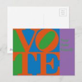 Abstimmung aus der LIEBE der 1970er Jahre Postkarte (Vorne/Hinten)