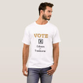 ABSTIMMUNG Benutzerdefinierter Kandidat für benutz T-Shirt (Vorne ganz)