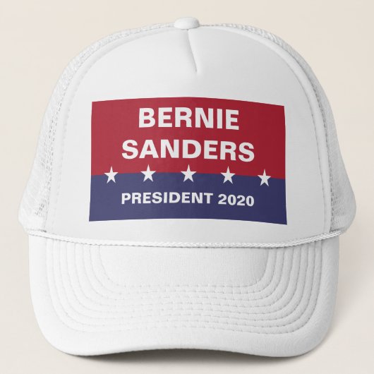 Abstimmung BERNIE SANDERS für den Präsidenten 2020 Truckerkappe (Vorderseite)