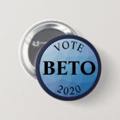 Abstimmung Beto O'Rourke 2020 Button (Vorne & Hinten)