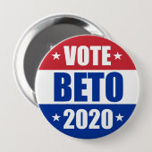 Abstimmung Beto O'rourke für Präsidentenwahl 2020 Button (Vorne & Hinten)