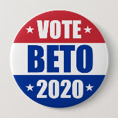 Abstimmung Beto O'rourke für Präsidentenwahl 2020 Button (Vorderseite)