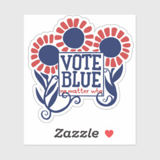 Abstimmung blau, egal wer 2020 aufkleber