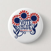 Abstimmung blau, egal wer 2020 button (Vorderseite)