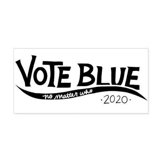 Abstimmung blau, egal wer 2020 gummistempel (Prägung)