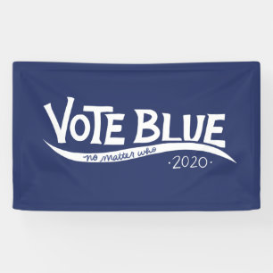 Abstimmung blau, egal wer 2020 Wahl Banner