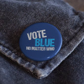 Abstimmung Blau, egal wer Demokrat ist Button