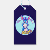 Abstimmung blau im Jahr 2026 Geschenkanhänger (Rückseite)