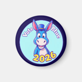 Abstimmung blau im Jahr 2026 Magnet