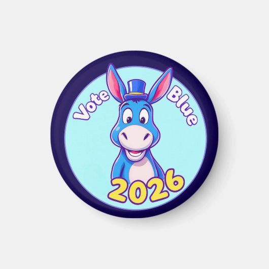 Abstimmung blau im Jahr 2026 Magnet (Vorne)