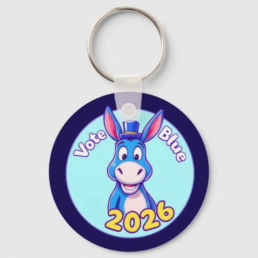 Abstimmung blau im Jahr 2026 Schlüsselanhänger (Vorderseite)