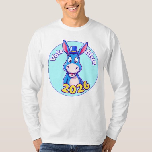 Abstimmung blau im Jahr 2026 T-Shirt (Vorderseite)