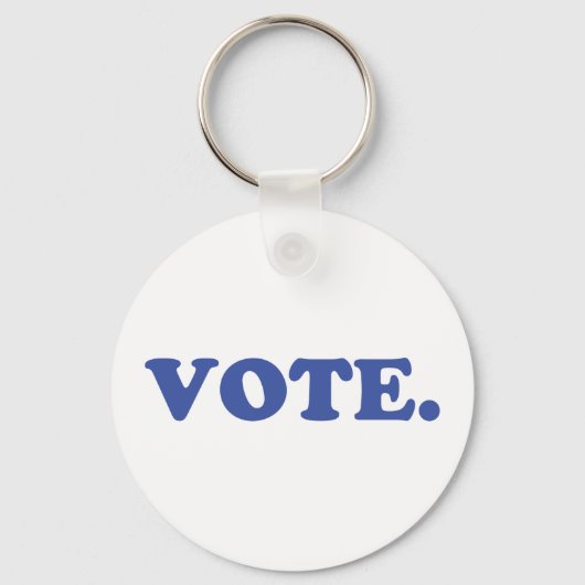 Abstimmung - blau schlüsselanhänger (Vorderseite)
