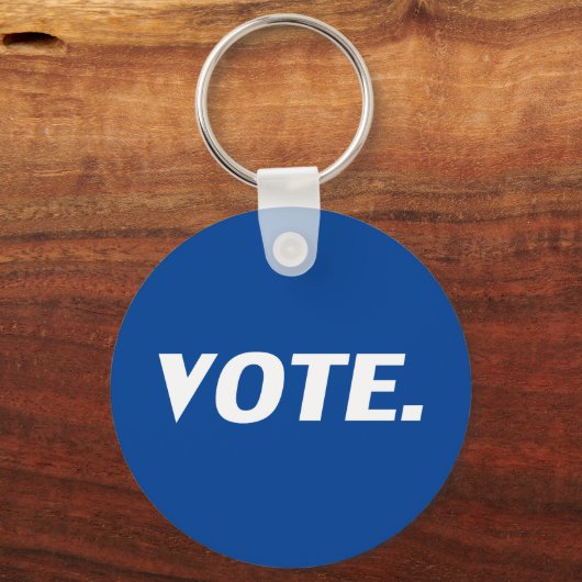 Abstimmung - blau schlüsselanhänger (Vorderseite)