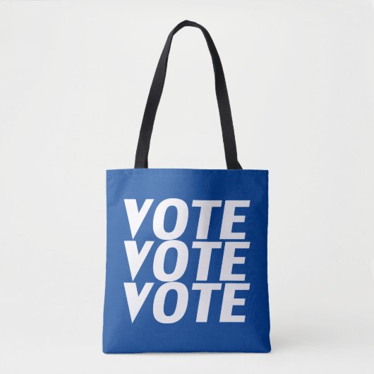 Abstimmung: Blau, weiß, Schultertüte Tasche (Vorderseite)