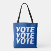 Abstimmung: Blau, weiß, Schultertüte Tasche (Rückseite)