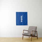 "Abstimmung" blau weiß Wandteppich (Beispiel)