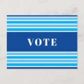 Abstimmung. Blaue Linien. Postkarte (Vorderseite)