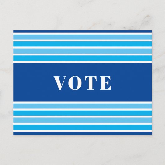 Abstimmung. Blaue Linien. Postkarte (Vorderseite)