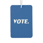 "Abstimmung" - Blaues Weißes Lufterfrischer (Rückseite)