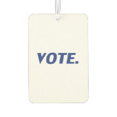 "Abstimmung" - Blaues Weißes Lufterfrischer (Rückseite)