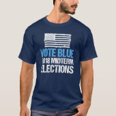 Abstimmung Blue 2018 Halbzeitwahlen Demokrat T-Shirt (Vorderseite)