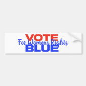 Abstimmung Blue Voting USA Democratic Political Re Autoaufkleber (Vorne)