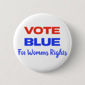 Abstimmung Blue Voting USA Democratic Political Re Button (Vorderseite)