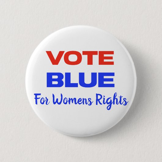 Abstimmung Blue Voting USA Democratic Political Re Button (Vorderseite)