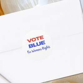 Abstimmung Blue Voting USA Democratic Political Re Runder Aufkleber