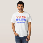 Abstimmung Blue Voting USA Democratic Political Re T-Shirt (Vorne ganz)