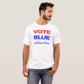 Abstimmung Blue Voting USA Demokratische Kandidatu T-Shirt (Vorne ganz)