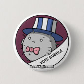 Abstimmung Bubblefish Knopf Button (Vorderseite)