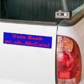 Abstimmung Bush. .er. .uh. .McCain! Autoaufkleber (Auf Lkw)