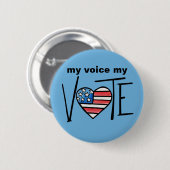 ABSTIMMUNG BUTTON (Vorne & Hinten)