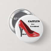 Abstimmung CAITLYN für Präsidenten! Button (Vorne & Hinten)