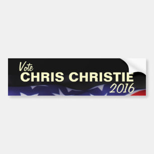 Abstimmung CHRIS CHRISTIE Autoaufkleber 2016