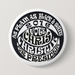 Abstimmung Chris Christie für Präsidenten Button