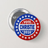 Abstimmung Christie 2016 Button (Vorne & Hinten)