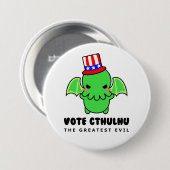 Abstimmung Cthulhu für Präsidenten Button (Vorne & Hinten)