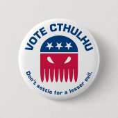 Abstimmung Cthulhu Knopf Button (Vorderseite)
