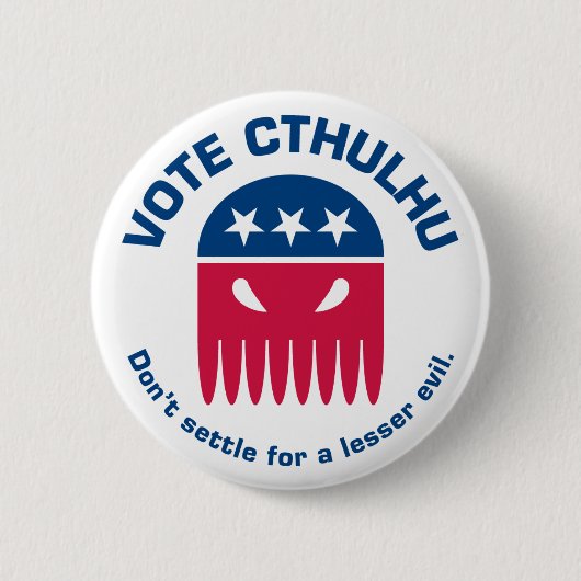 Abstimmung Cthulhu Knopf Button (Vorderseite)