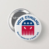 Abstimmung Cthulhu Knopf Button (Vorne & Hinten)