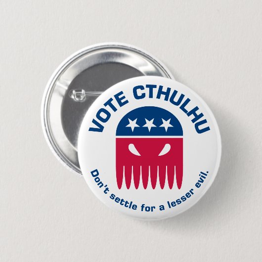 Abstimmung Cthulhu Knopf Button (Vorne & Hinten)