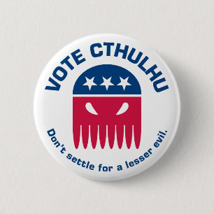 Abstimmung Cthulhu Knopf Button