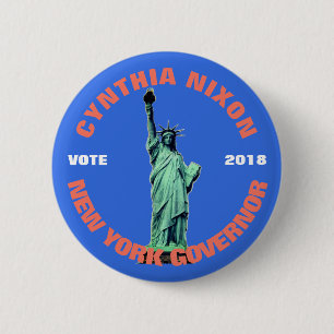 Abstimmung Cynthia Nixon für New- Yorkgouverneur Button