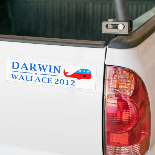 Abstimmung Darwin u. Wallace im Jahre 2012 Autoaufkleber (Auf Lkw)